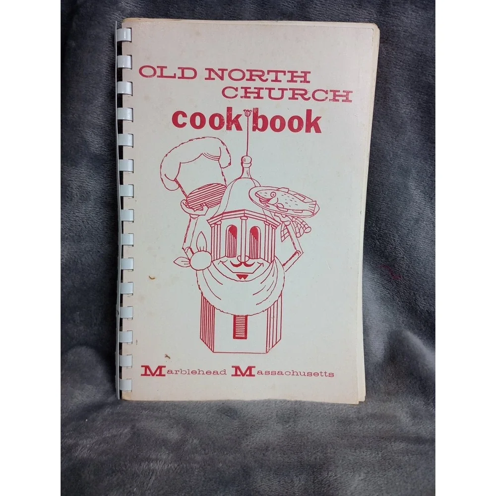 Old North Church Cookbook Marblehead Massachusetts 1978 Typed Local‎